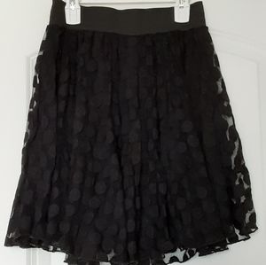 Black Spotted Skirt